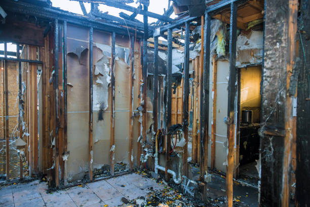 Professional Fire Damage Restoration technician working in Poplar Bluff, MO